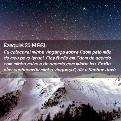 Picture 02 - Ezequiel 25:14 BSL - Eu colocarei minha vingança sobre Edom pela mão - Bible Verse Picture