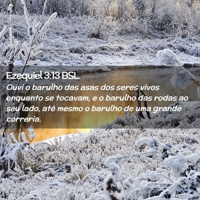 Picture 02 - Ezequiel 3:13 BSL - Ouvi o barulho das asas dos seres vivos enquanto - Bible Verse Picture