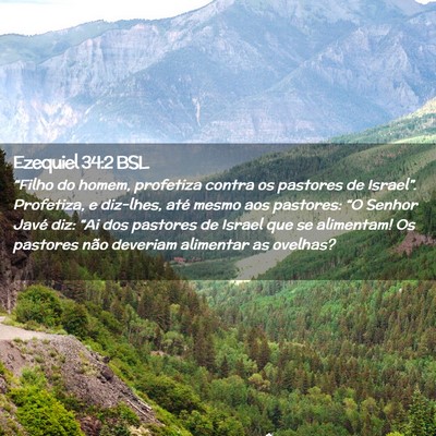 Picture 02 - Ezequiel 34:2 BSL - “Filho do homem, profetiza contra os pastores - Bible Verse Picture