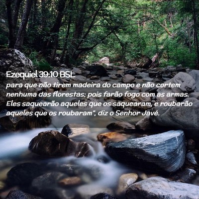 Picture 02 - Ezequiel 39:10 BSL - para que não tirem madeira do campo e não - Bible Verse Picture