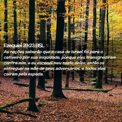 Picture 02 - Ezequiel 39:23 BSL - As nações saberão que a casa de Israel foi - Bible Verse Picture
