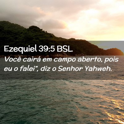 Picture 02 - Ezequiel 39:5 BSL - Você cairá em campo aberto, pois eu o falei”, - Bible Verse Picture