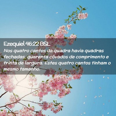 Picture 02 - Ezequiel 46:22 BSL - Nos quatro cantos da quadra havia quadras - Bible Verse Picture