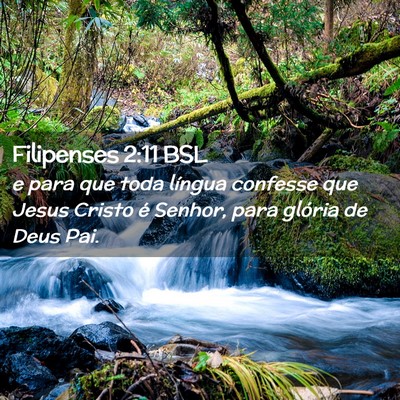 Picture 02 - Filipenses 2:11 BSL - e para que toda língua confesse que Jesus Cristo - Bible Verse Picture
