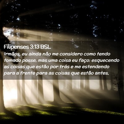 Picture 02 - Filipenses 3:13 BSL - Irmãos, eu ainda não me considero como tendo - Bible Verse Picture