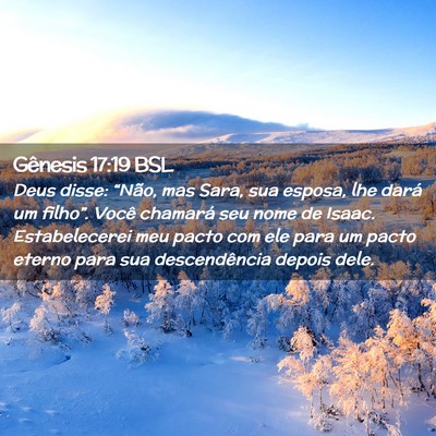 Picture 02 - Gênesis 17:19 BSL - Deus disse: “Não, mas Sara, sua esposa, lhe - Bible Verse Picture