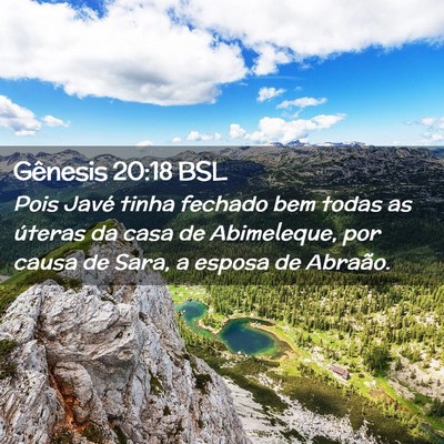 Picture 02 - Gênesis 20:18 BSL - Pois Javé tinha fechado bem todas as úteras da - Bible Verse Picture