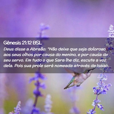 Picture 02 - Gênesis 21:12 BSL - Deus disse a Abraão: “Não deixe que seja - Bible Verse Picture