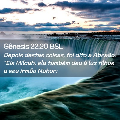 Picture 02 - Gênesis 22:20 BSL - Depois destas coisas, foi dito a Abraão: “Eis - Bible Verse Picture