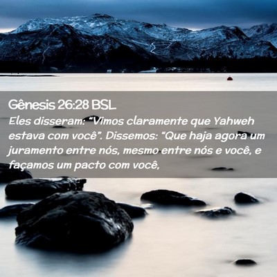 Picture 02 - Gênesis 26:28 BSL - Eles disseram: “Vimos claramente que Yahweh - Bible Verse Picture