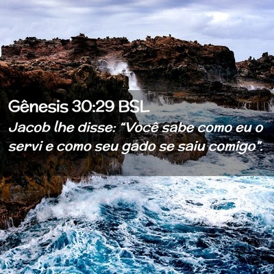 Picture 02 - Gênesis 30:29 BSL - Jacob lhe disse: “Você sabe como eu o servi e - Bible Verse Picture