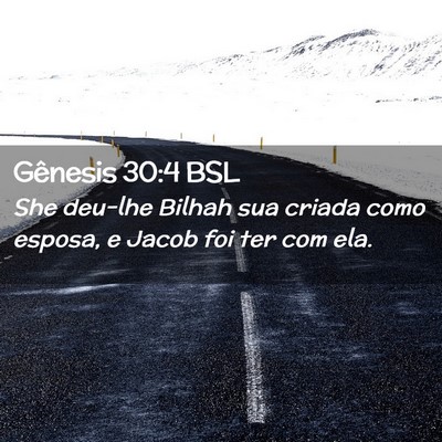 Picture 02 - Gênesis 30:4 BSL - She deu-lhe Bilhah sua criada como esposa, e - Bible Verse Picture