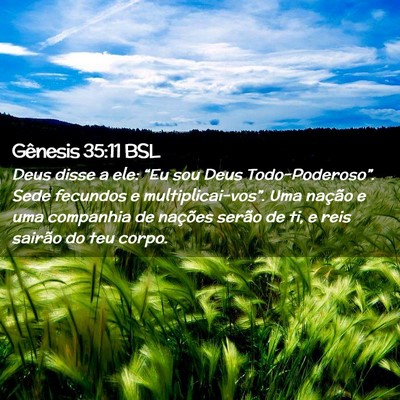 Picture 02 - Gênesis 35:11 BSL - Deus disse a ele: “Eu sou Deus - Bible Verse Picture