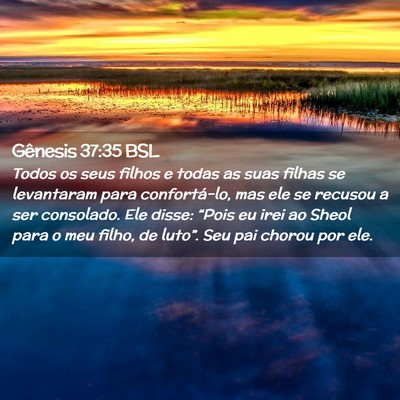 Picture 02 - Gênesis 37:35 BSL - Todos os seus filhos e todas as suas filhas se - Bible Verse Picture