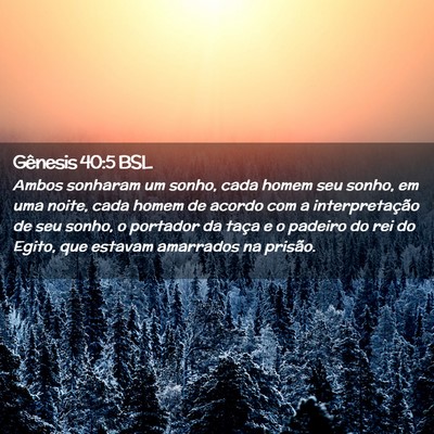 Picture 02 - Gênesis 40:5 BSL - Ambos sonharam um sonho, cada homem seu sonho, em - Bible Verse Picture