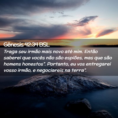 Picture 02 - Gênesis 42:34 BSL - Traga seu irmão mais novo até mim. Então - Bible Verse Picture