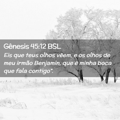 Picture 02 - Gênesis 45:12 BSL - Eis que teus olhos vêem, e os olhos de meu - Bible Verse Picture