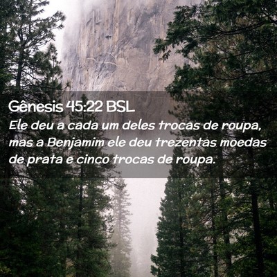 Picture 02 - Gênesis 45:22 BSL - Ele deu a cada um deles trocas de roupa, mas a - Bible Verse Picture