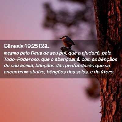Picture 02 - Gênesis 49:25 BSL - mesmo pelo Deus de seu pai, que o ajudará, pelo - Bible Verse Picture