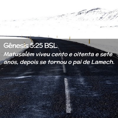 Picture 02 - Gênesis 5:25 BSL - Matusalém viveu cento e oitenta e sete anos, - Bible Verse Picture
