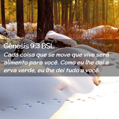 Picture 02 - Gênesis 9:3 BSL - Cada coisa que se move que vive será alimento - Bible Verse Picture