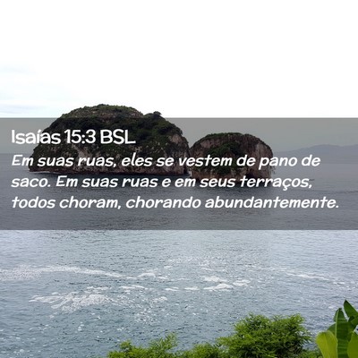 Picture 02 - Isaías 15:3 BSL - Em suas ruas, eles se vestem de pano de saco. Em - Bible Verse Picture