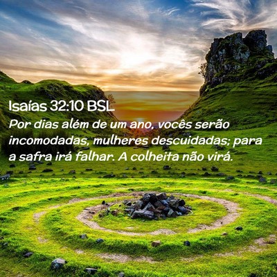 Picture 02 - Isaías 32:10 BSL - Por dias além de um ano, vocês serão - Bible Verse Picture