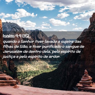 Picture 02 - Isaías 4:4 BSL - quando o Senhor tiver lavado a sujeira das filhas - Bible Verse Picture