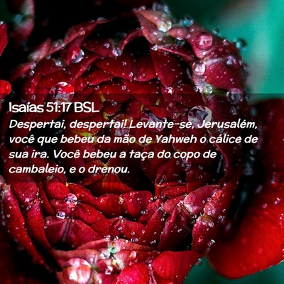 Picture 02 - Isaías 51:17 BSL - Despertai, despertai! Levante-se, Jerusalém, - Bible Verse Picture