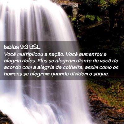 Picture 02 - Isaías 9:3 BSL - Você multiplicou a nação. Você aumentou a - Bible Verse Picture