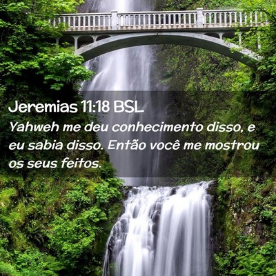 Picture 02 - Jeremias 11:18 BSL - Yahweh me deu conhecimento disso, e eu sabia - Bible Verse Picture