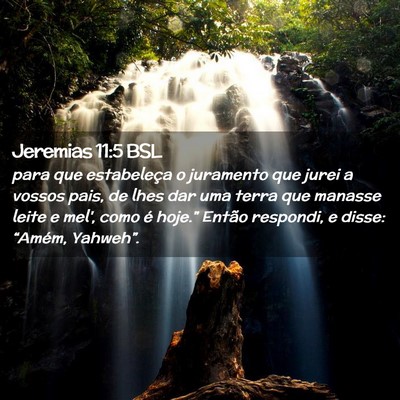Picture 02 - Jeremias 11:5 BSL - para que estabeleça o juramento que jurei a - Bible Verse Picture