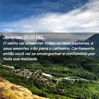 Picture 02 - Jeremias 22:22 BSL - O vento vai alimentar todos os seus pastores, e - Bible Verse Picture