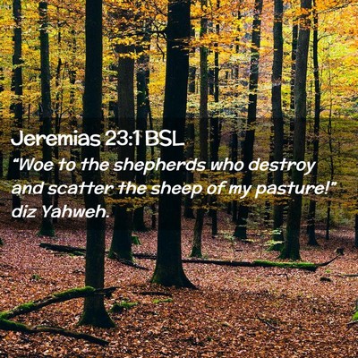 Picture 02 - Jeremias 23:1 BSL - “Woe to the shepherds who destroy and scatter - Bible Verse Picture