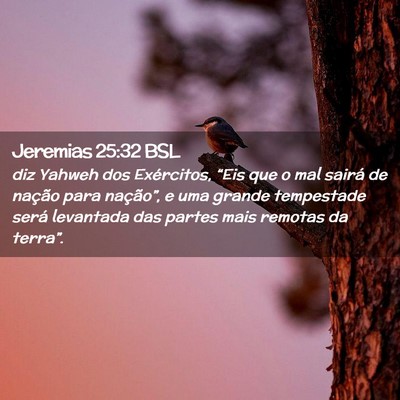 Picture 02 - Jeremias 25:32 BSL - diz Yahweh dos Exércitos, “Eis que o mal - Bible Verse Picture