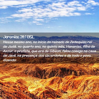Picture 02 - Jeremias 28:1 BSL - Nesse mesmo ano, no início do reinado de - Bible Verse Picture