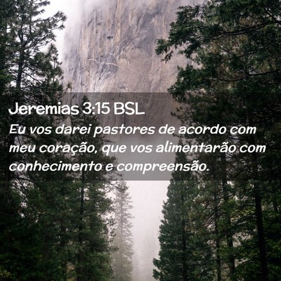 Picture 02 - Jeremias 3:15 BSL - Eu vos darei pastores de acordo com meu - Bible Verse Picture