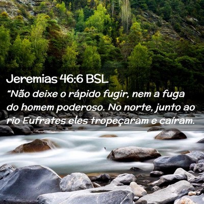 Picture 02 - Jeremias 46:6 BSL - “Não deixe o rápido fugir, nem a fuga do - Bible Verse Picture