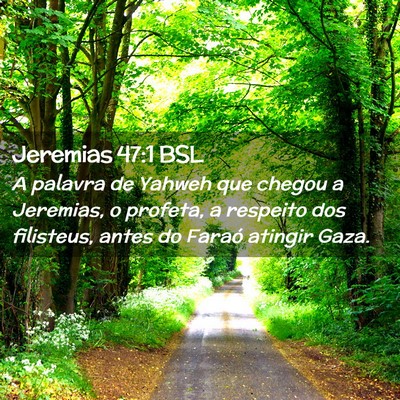 Picture 02 - Jeremias 47:1 BSL - A palavra de Yahweh que chegou a Jeremias, o - Bible Verse Picture