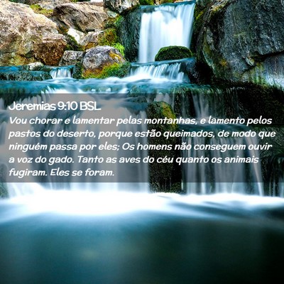 Picture 02 - Jeremias 9:10 BSL - Vou chorar e lamentar pelas montanhas, e lamento - Bible Verse Picture