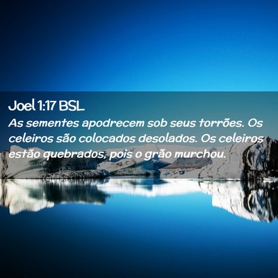 Picture 02 - Joel 1:17 BSL - As sementes apodrecem sob seus torrões. Os - Bible Verse Picture
