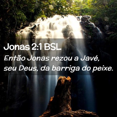 Picture 02 - Jonas 2:1 BSL - Então Jonas rezou a Javé, seu Deus, da barriga - Bible Verse Picture