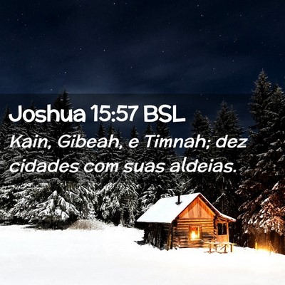 Picture 02 - Joshua 15:57 BSL - Kain, Gibeah, e Timnah; dez cidades com suas - Bible Verse Picture