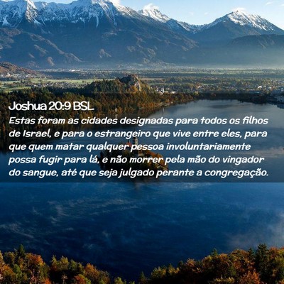 Picture 02 - Joshua 20:9 BSL - Estas foram as cidades designadas para todos os - Bible Verse Picture