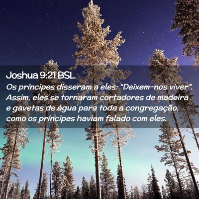 Picture 02 - Joshua 9:21 BSL - Os príncipes disseram a eles: “Deixem-nos - Bible Verse Picture
