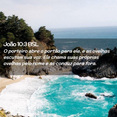 Picture 02 - João 10:3 BSL - O porteiro abre o portão para ele, e as ovelhas - Bible Verse Picture