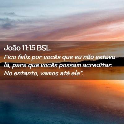 Picture 02 - João 11:15 BSL - Fico feliz por vocês que eu não estava lá, - Bible Verse Picture