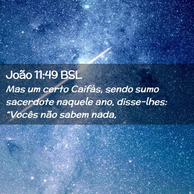Picture 02 - João 11:49 BSL - Mas um certo Caifás, sendo sumo sacerdote - Bible Verse Picture