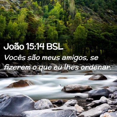Picture 02 - João 15:14 BSL - Vocês são meus amigos, se fizerem o que eu lhes - Bible Verse Picture