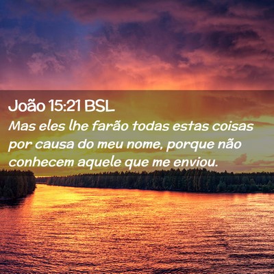 Picture 02 - João 15:21 BSL - Mas eles lhe farão todas estas coisas por causa - Bible Verse Picture